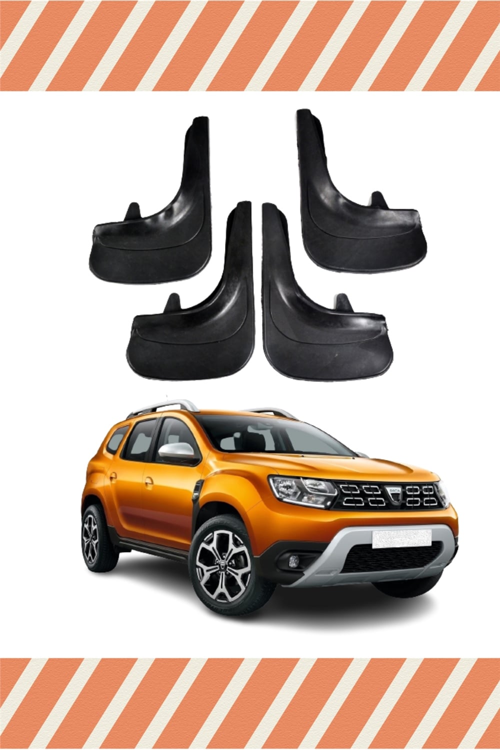 Dacia Duster 2017 Ve Sonrası 4'Lü Tozluk Çamurluk Paçalık