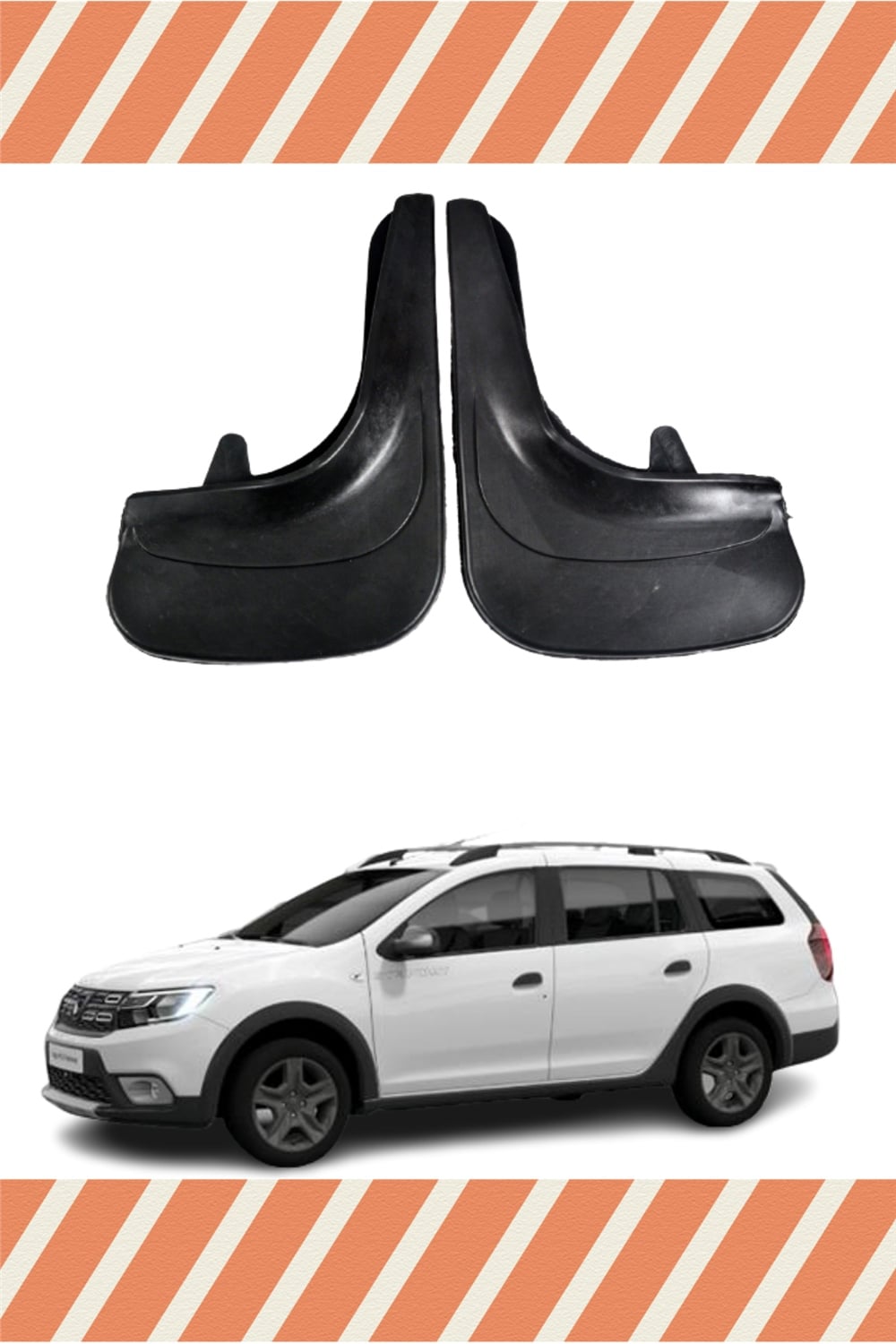 Dacia Logan Mcv Tüm Kasalar 2'Li Tozluk Çamurluk Paçalık