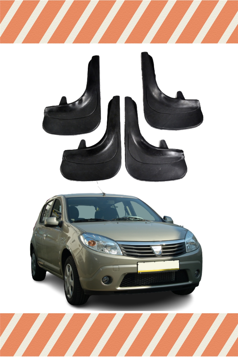 Dacia Sandero 2007-2012 4'Lü Tozluk Çamurluk Paçalık