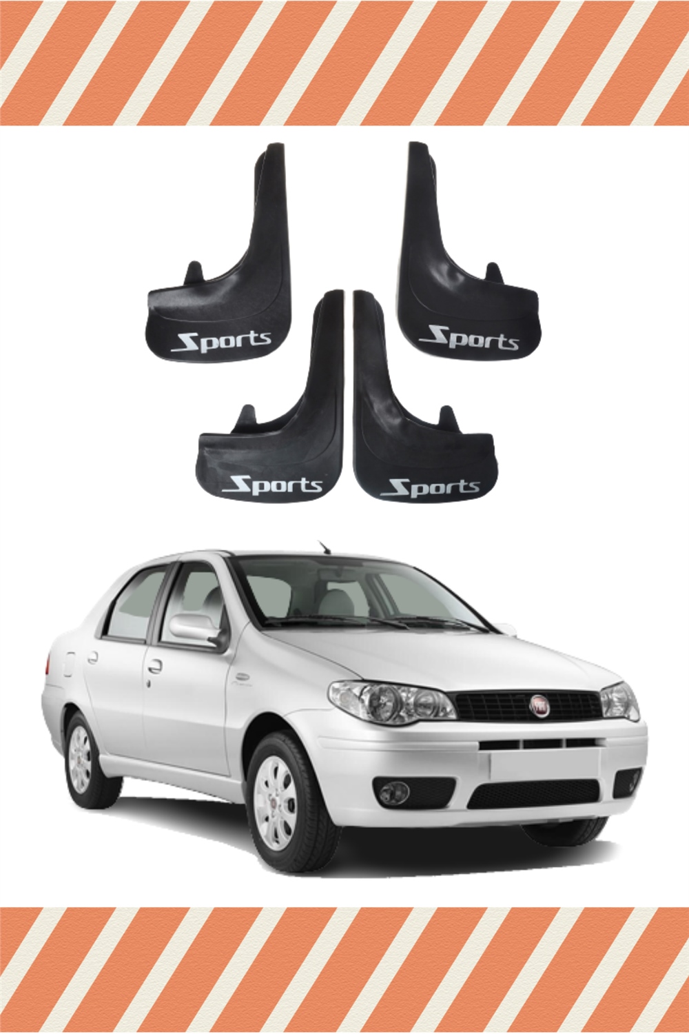 Fiat Albea Sd Tüm Kasalar Sports Yazılı 4'Lü Tozluk Çamurluk Paçalık 