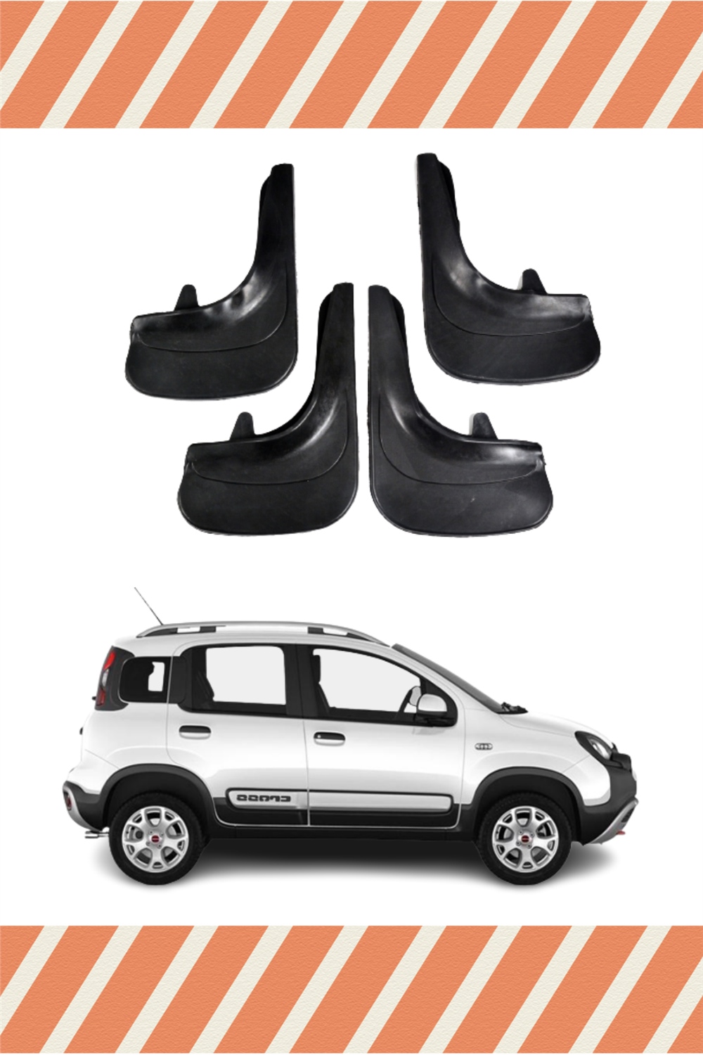 Fiat Panda 4'Lü Tozluk Çamurluk Paçalık  