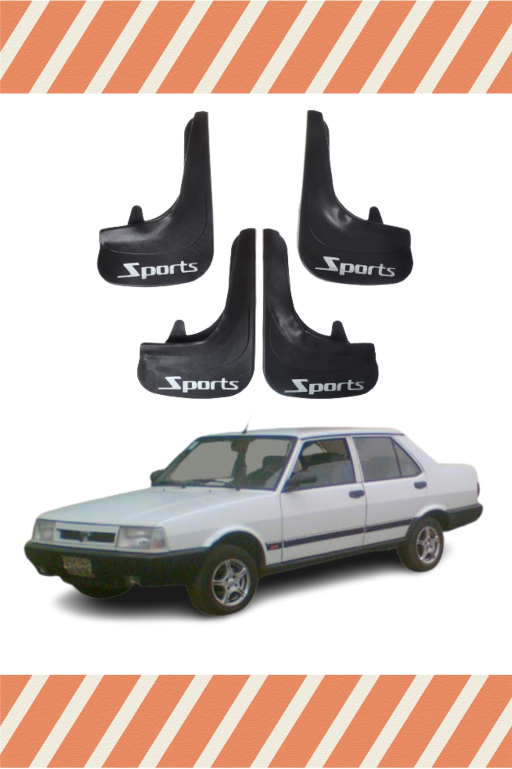 Fiat Şahin Sports Yazılı 4'Lü Tozluk Çamurluk Paçalık   