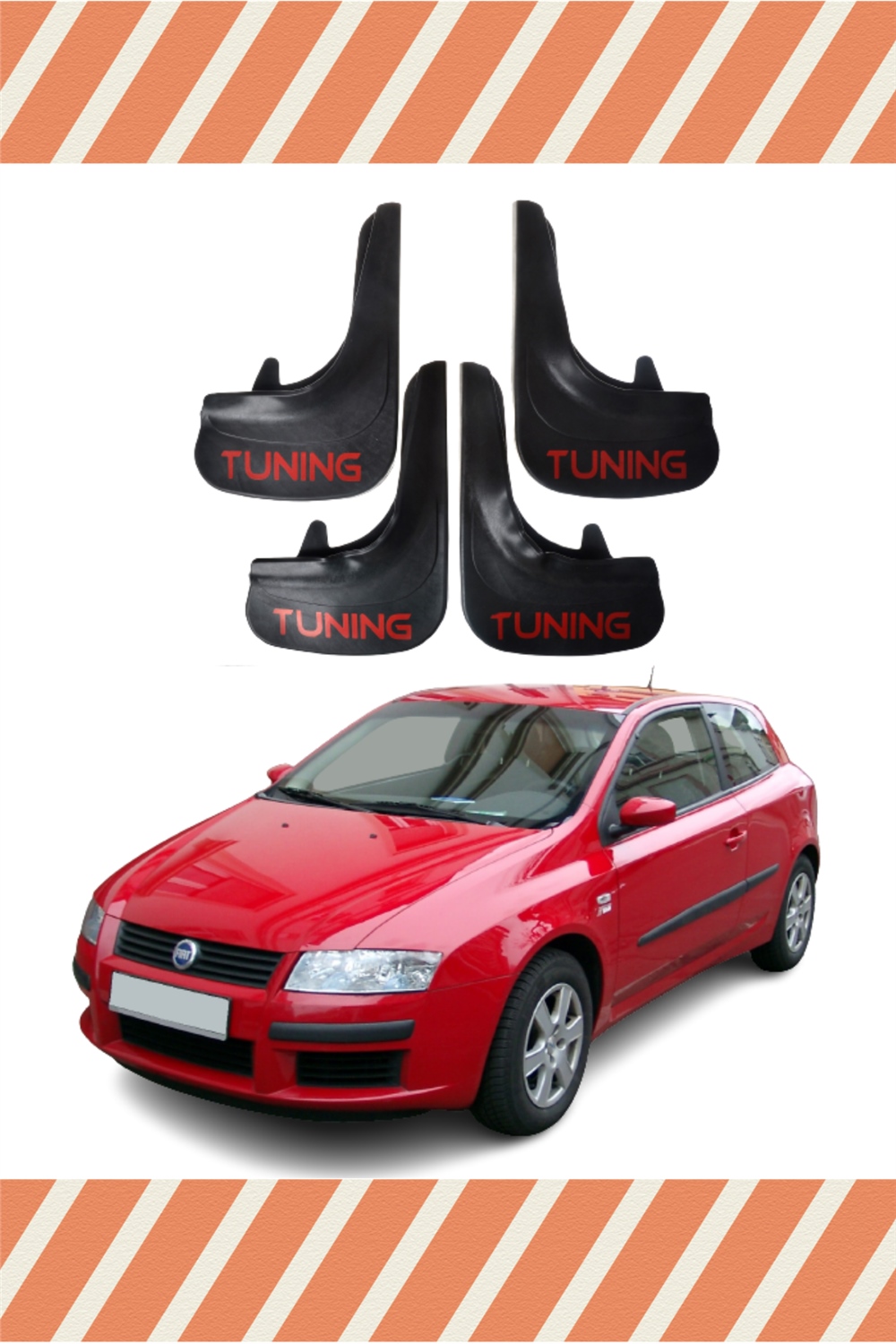Fiat Stilo Tunıng Yazılı 4'Lü Tozluk Çamurluk Paçalık   