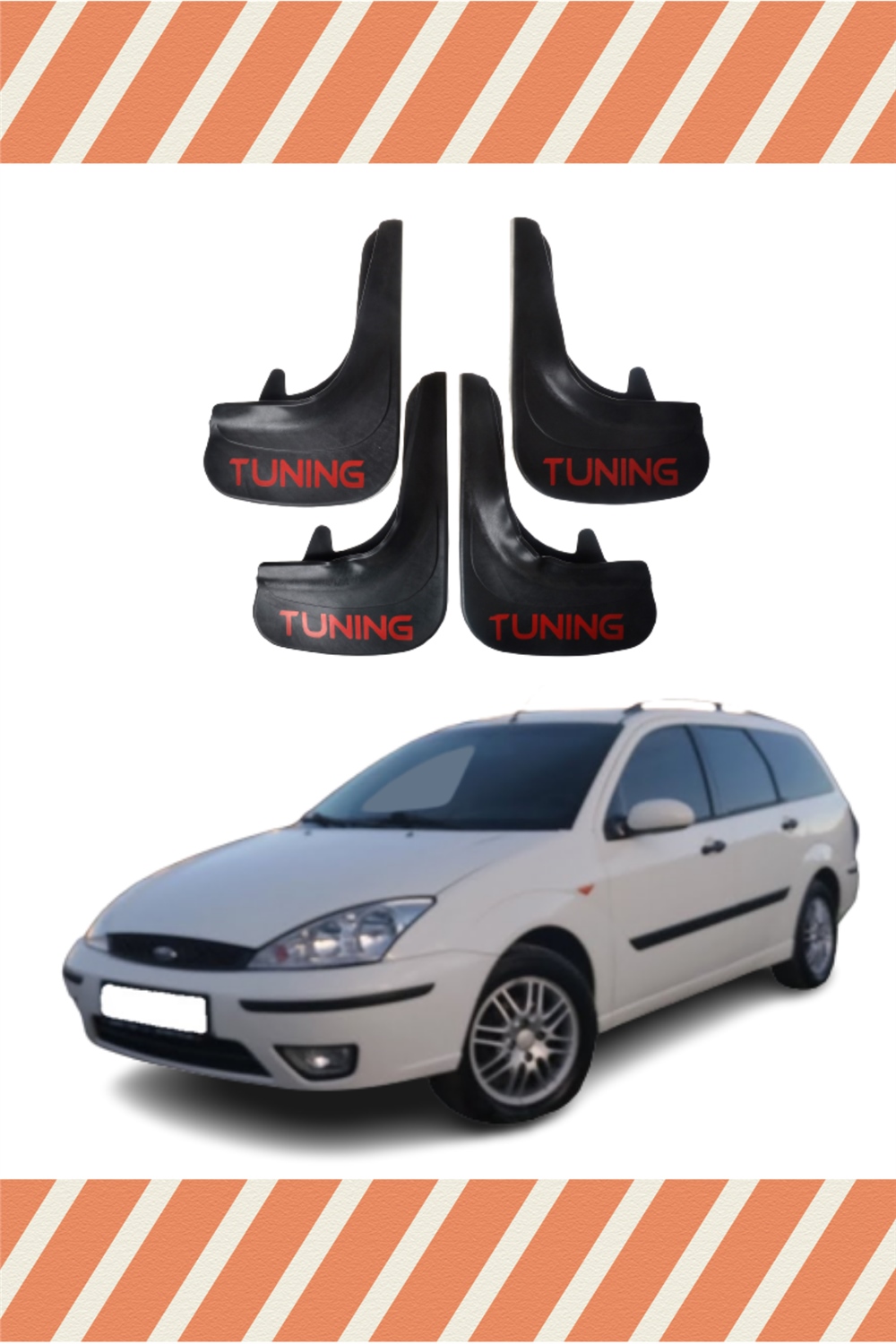 Ford Focus 1 Stw Tunıng Yazılı 4'Lütozluk Çamurluk Paçalık    