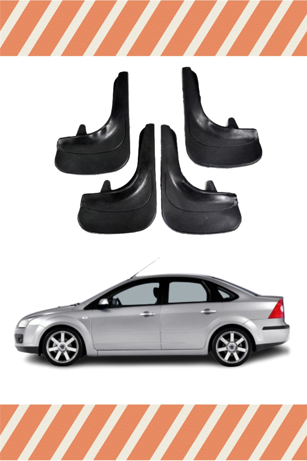 Ford Focus 2 Sd 2005-2011 4'Lü Tozluk Çamurluk Paçalık     