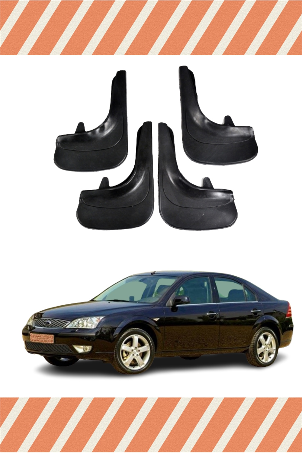 Ford Mondeo 2001-2007 4'Lü Tozluk Çamurluk Paçalık       