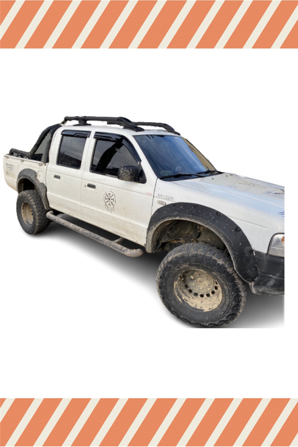 Ford Ranger 1999-2012
 Modellerine Özel 4’Lü Mügen Tip Cam Rüzgarlığı