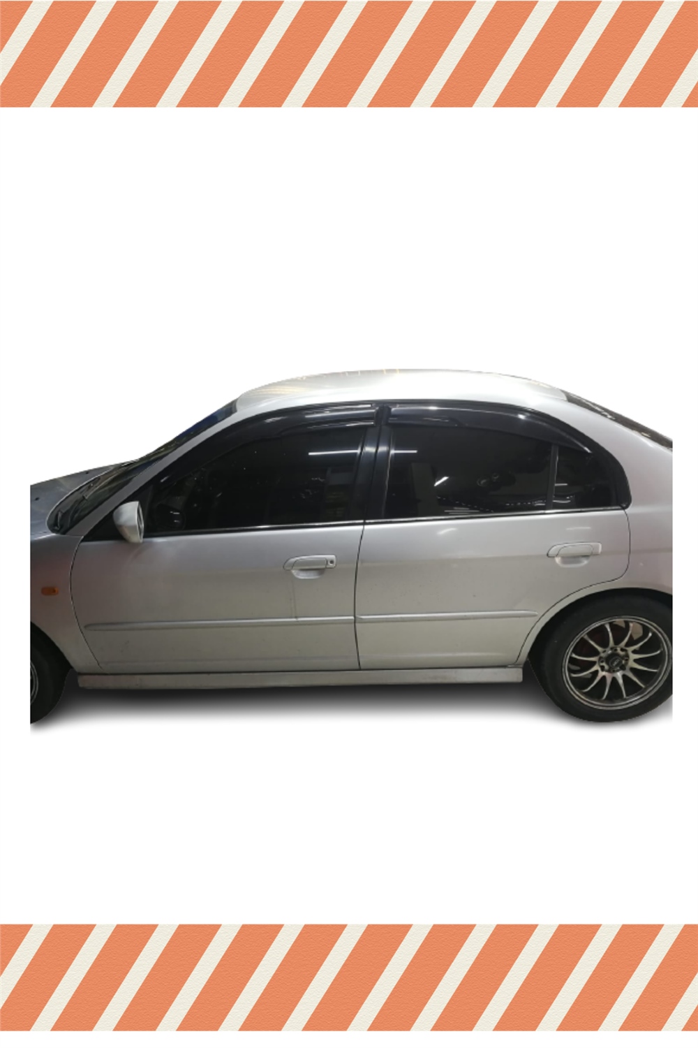 Honda Civic  Sedan 2001-2007
 Modellerine Özel 4’Lü Mügen Tip Cam Rüzgarlığı