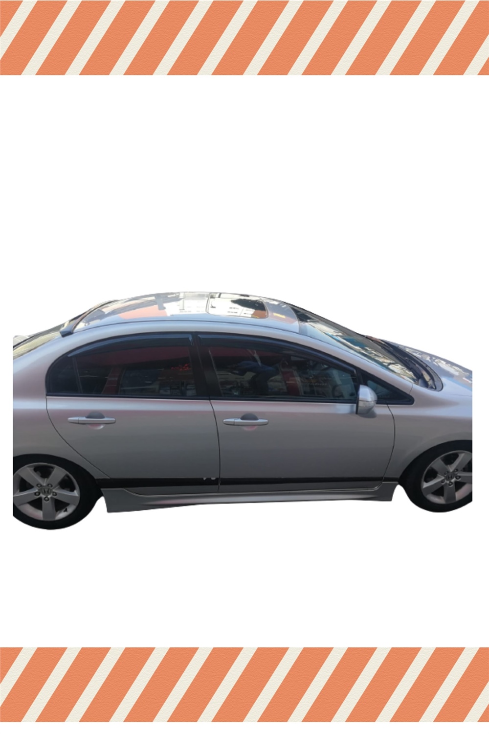 Honda Civic Sedan 2007-2012
 Modellerine Özel 4’Lü Mügen Tip Cam Rüzgarlığı