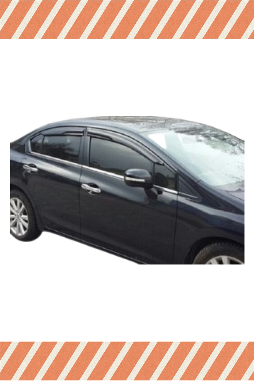 Honda Civic Sedan 2012 -2015
 Modellerine Özel 4’Lü Mügen Tip Cam Rüzgarlığı