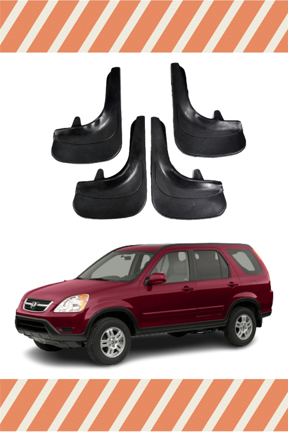 Honda Cr-V 2002-2007 4'Lü Tozluk Çamurluk Paçalık   