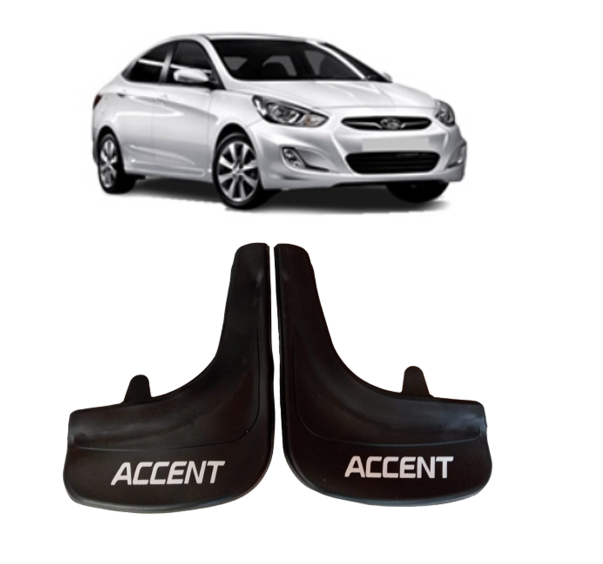Hyundai Accent Blue Accent yazılı 2'Li Tozluk Çamurluk Paçalık    