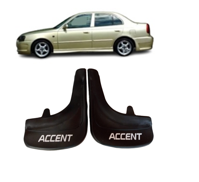 Hyundai Accent Milenyum Accent yazılı 2'Li Tozluk Çamurluk Paçalık    