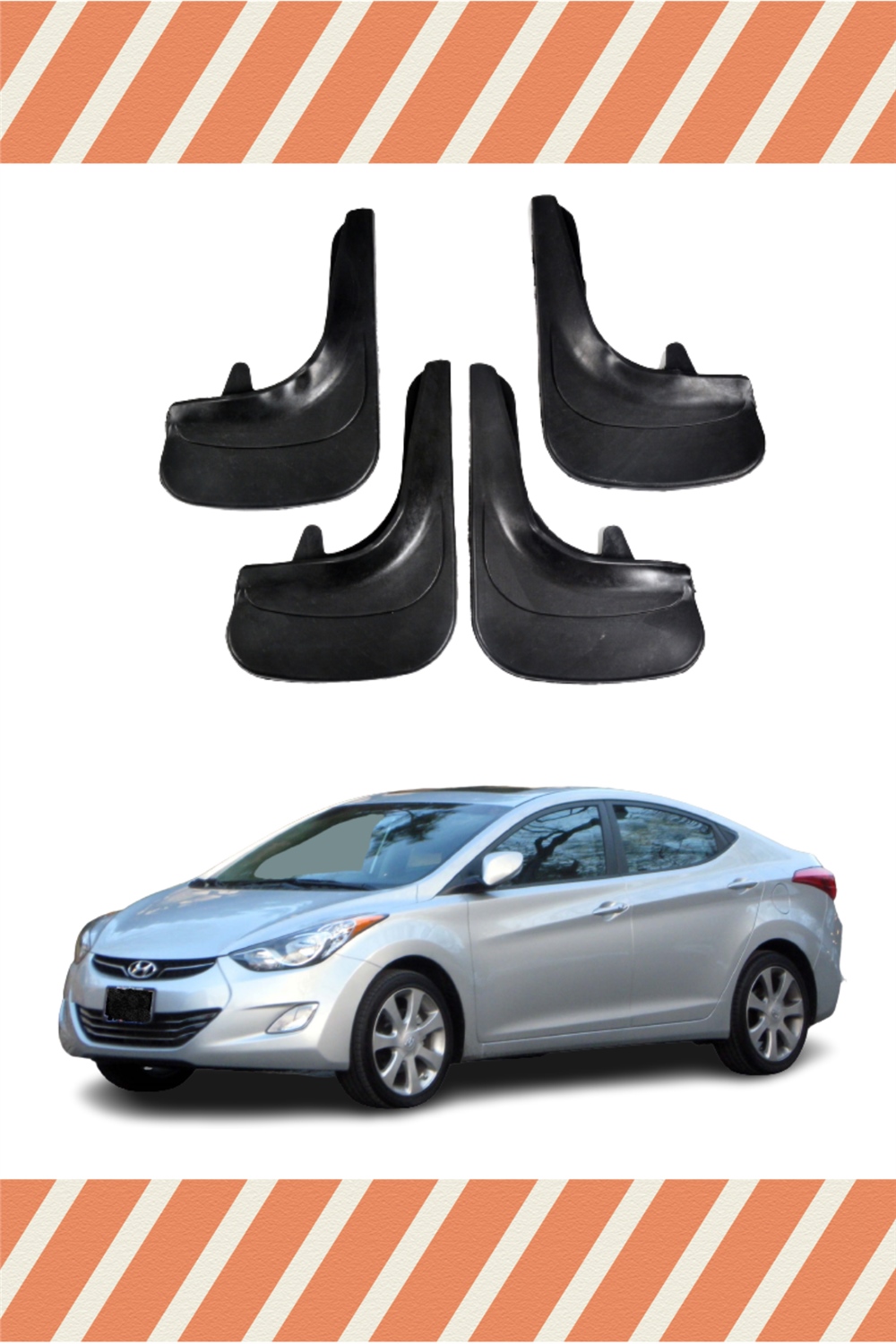 Hyundai Elentra 2010-2015 4'Lü Tozluk Çamurluk Paçalık
