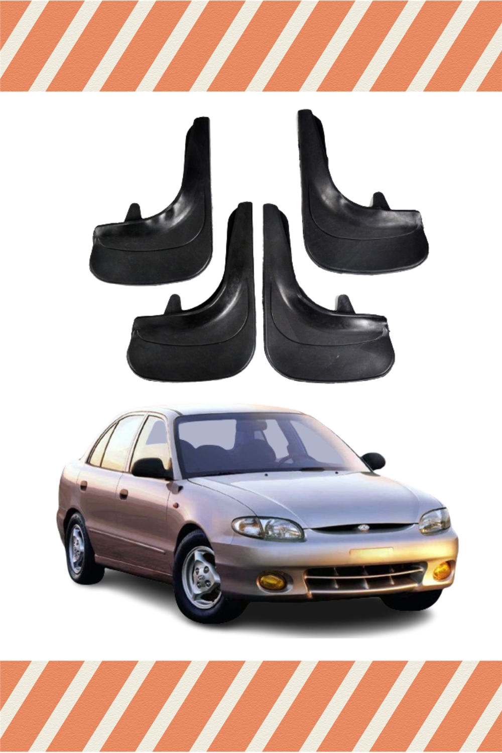 Hyundai Excel Tüm Kasalar 4'Lü Tozluk Çamurluk Paçalık   