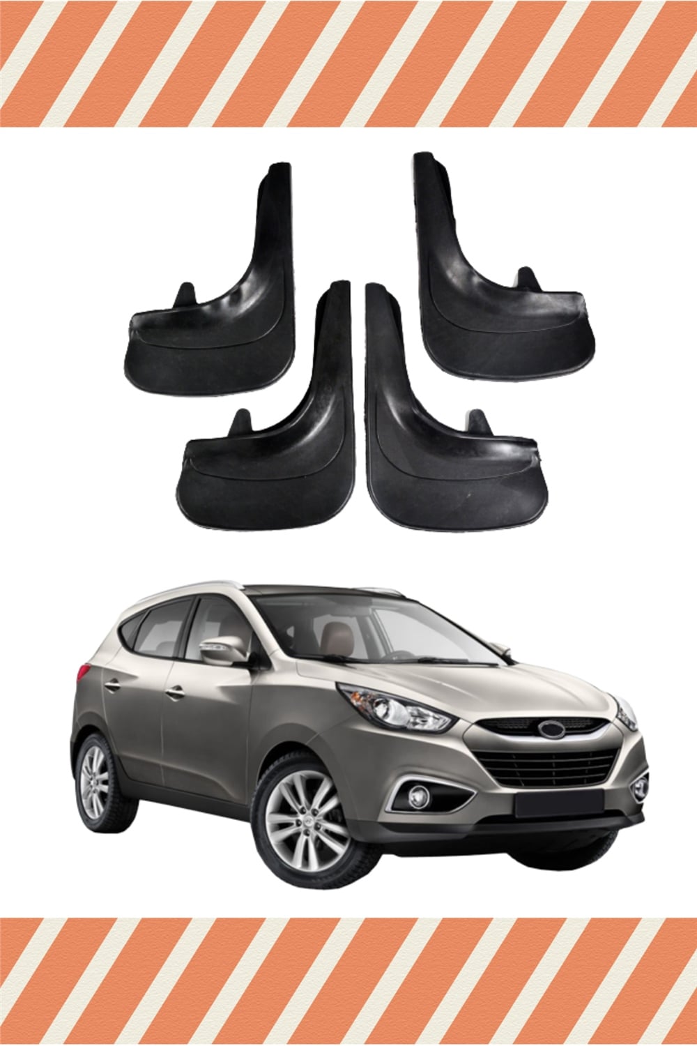Hyundai İx 35 Tüm Kasalar 4'Lü Tozluk Çamurluk Paçalık   