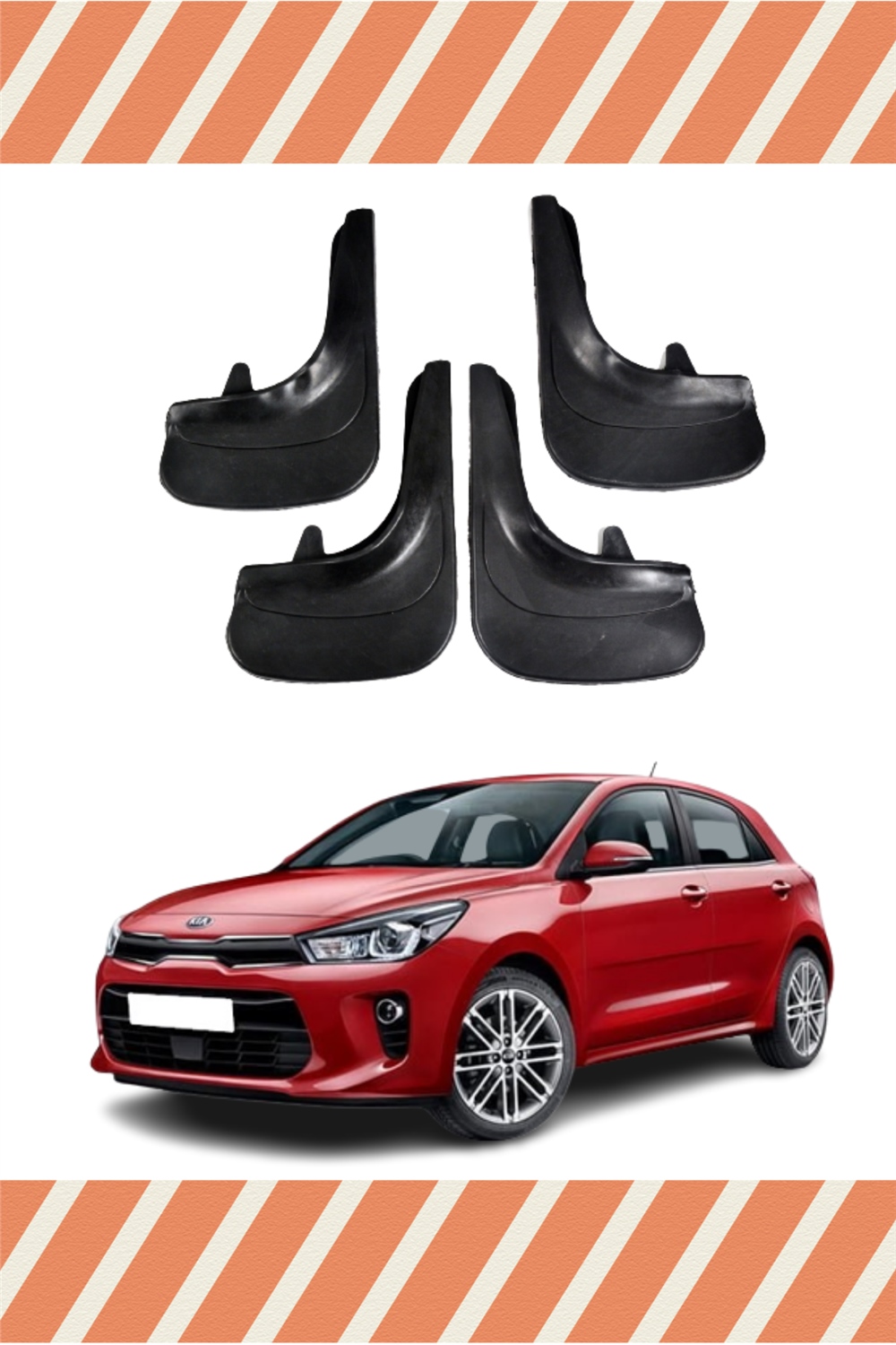 Kia Rio 20016-2020 4'Lü Tozluk Çamurluk Paçalık   