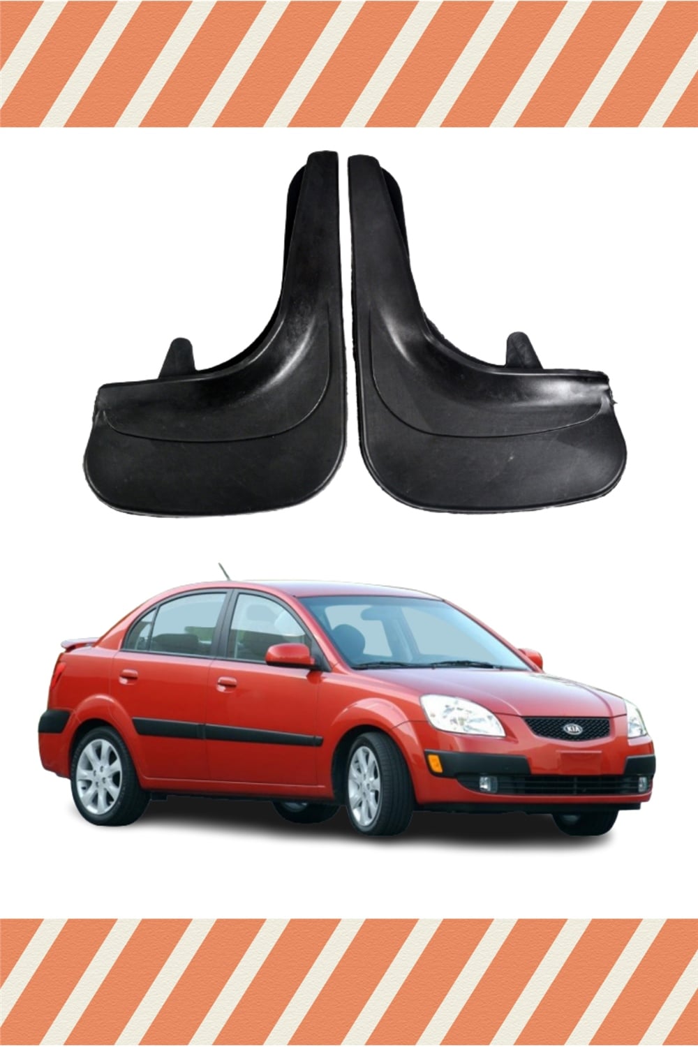 Kia Rio 2006-2011 2'Li Tozluk Çamurluk Paçalık   