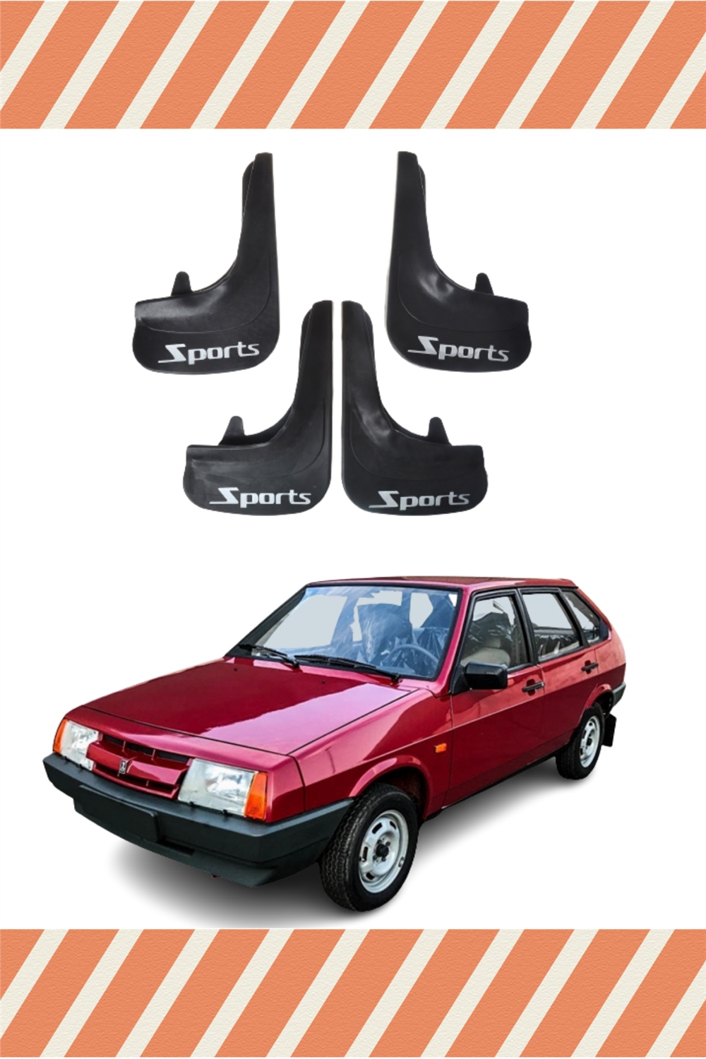 Lada Samara Tüm Kasalar Sports Yazılı 4'Lü Tozluk Çamurluk Paçalık   