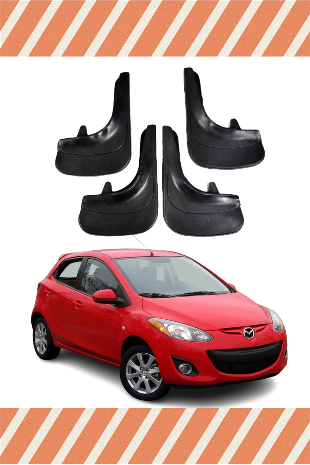 Mazda 2 4'Lü Tozluk Çamurluk Paçalık   
