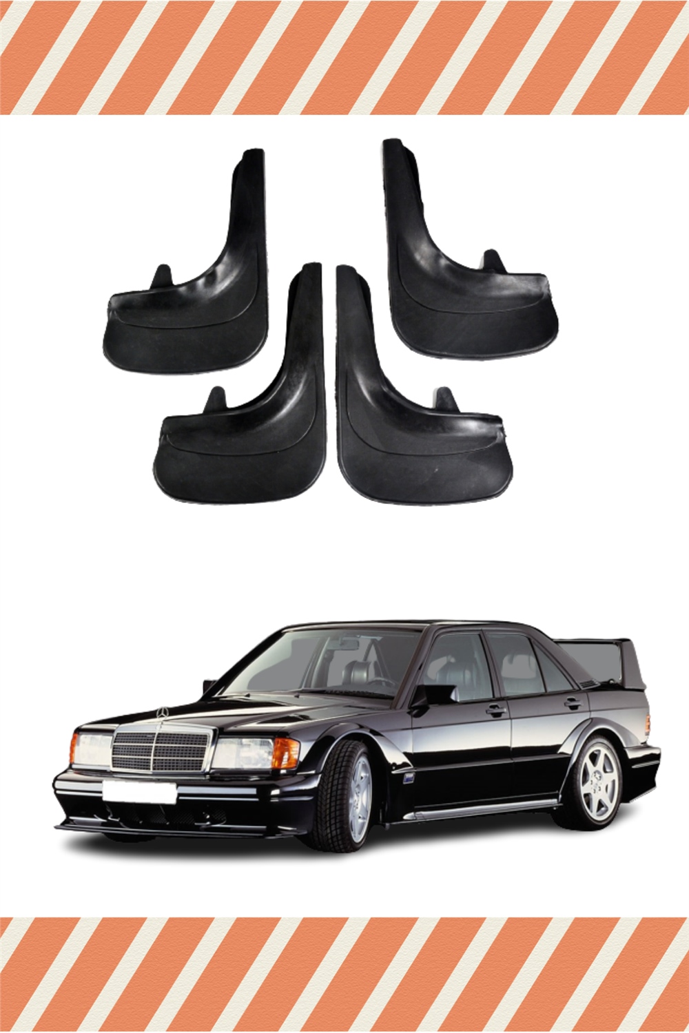 Mercedes 190 E 4'Lü Tozluk Çamurluk Paçalık   