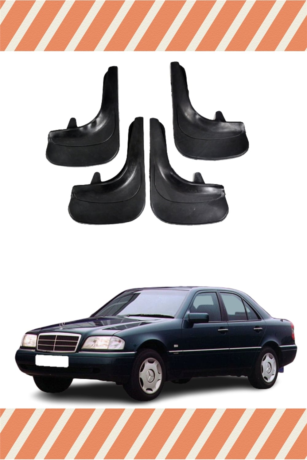 Mercedes C 4'Lü Tozluk Çamurluk Paçalık   