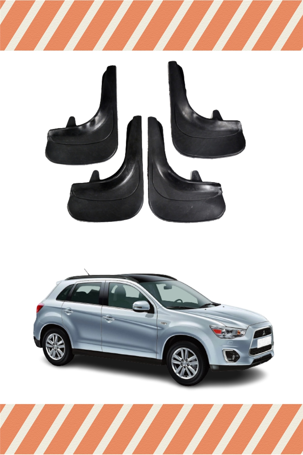 Mitsubishi Asx 4'Lü Tozluk Çamurluk Paçalık  