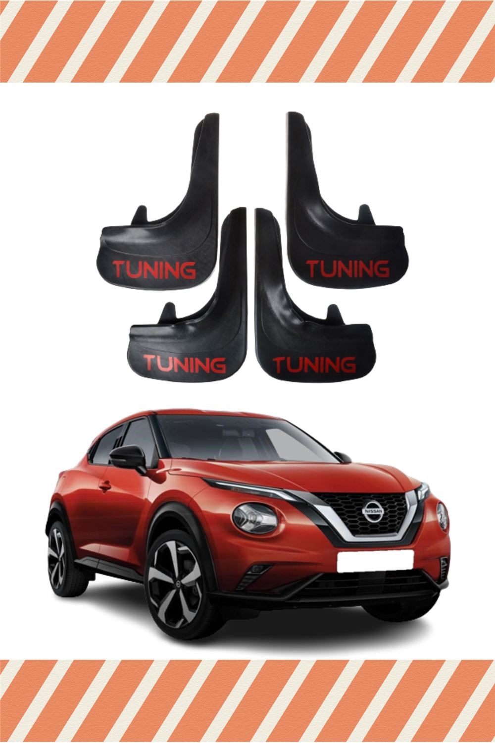 Nissan Juke Tunıng Yazılı 4'Lü Tozluk Çamurluk Paçalık  