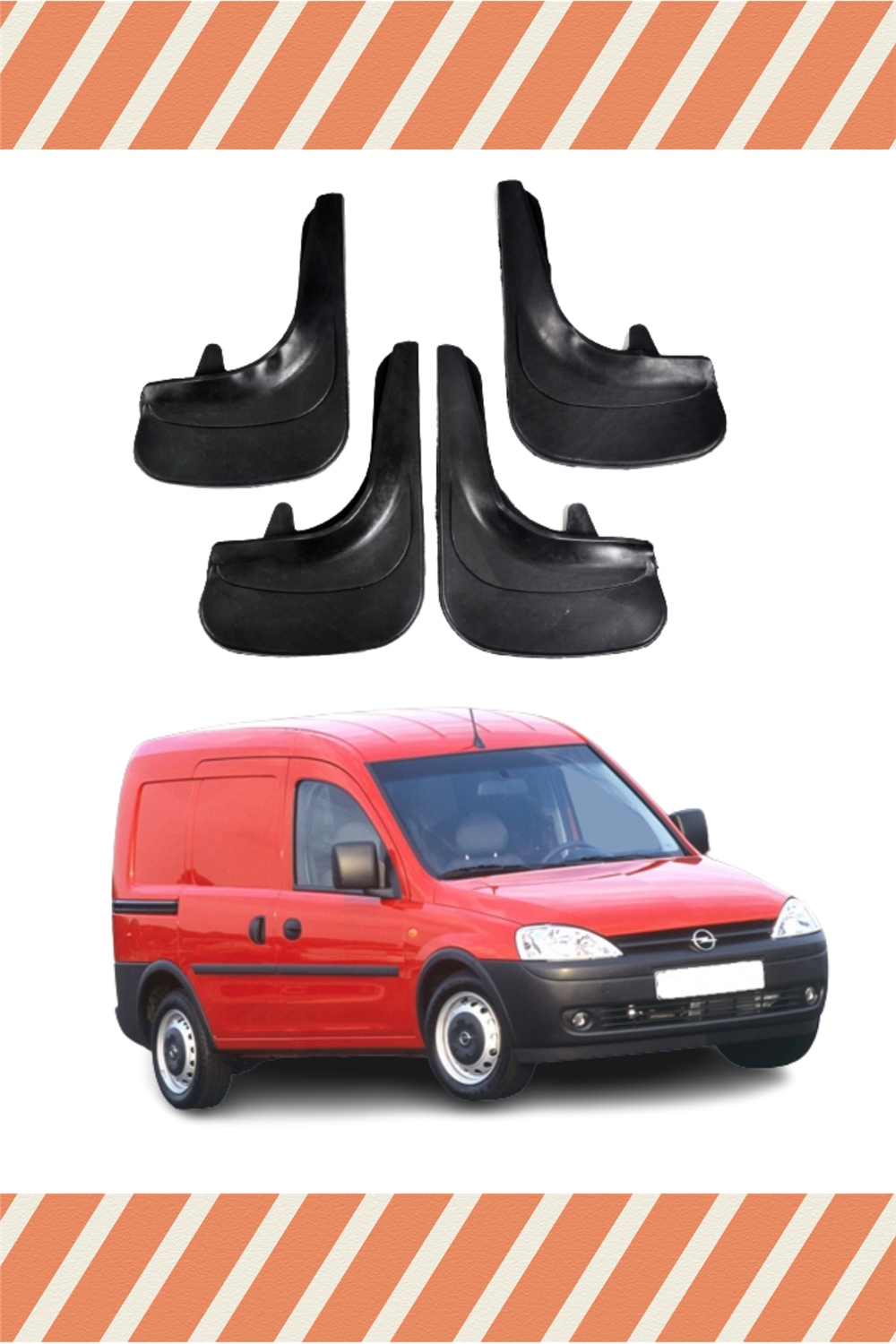 Opel Combo 2001-2013 4'Lü Tozluk Çamurluk Paçalık 