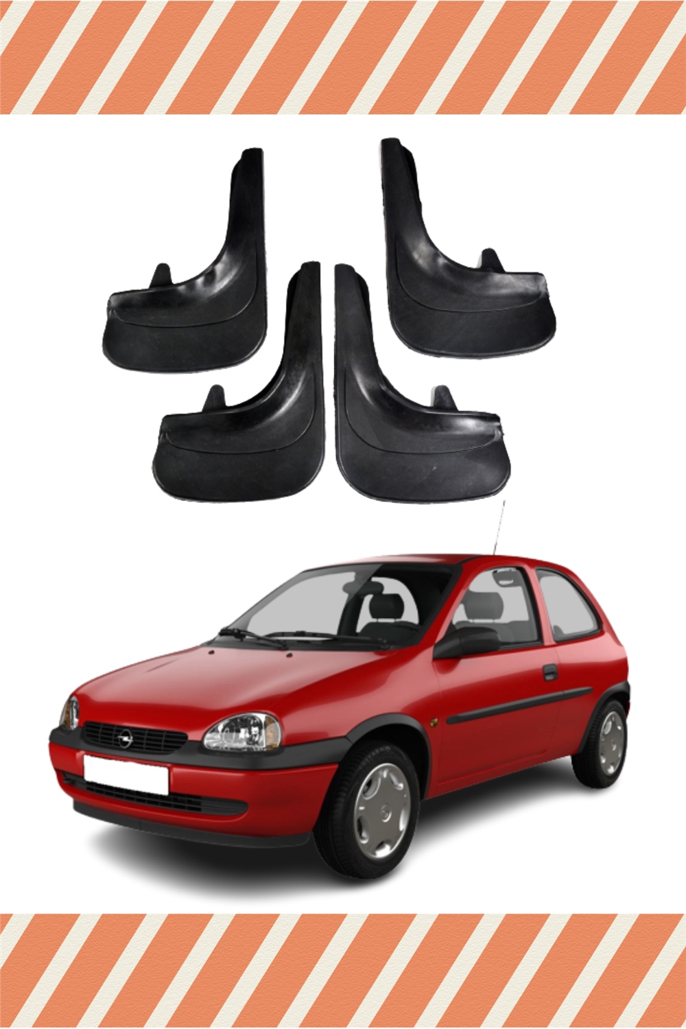 Opel Corsa 4'Lü Tozluk Çamurluk Paçalık 