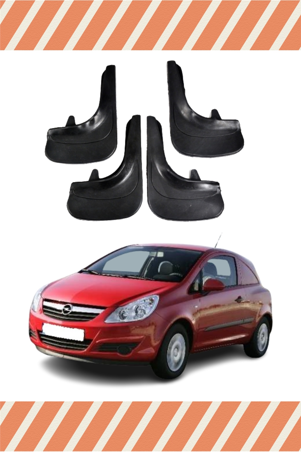 Opel Corsa Van 2007-2014 4'Lü Tozluk Çamurluk Paçalık 