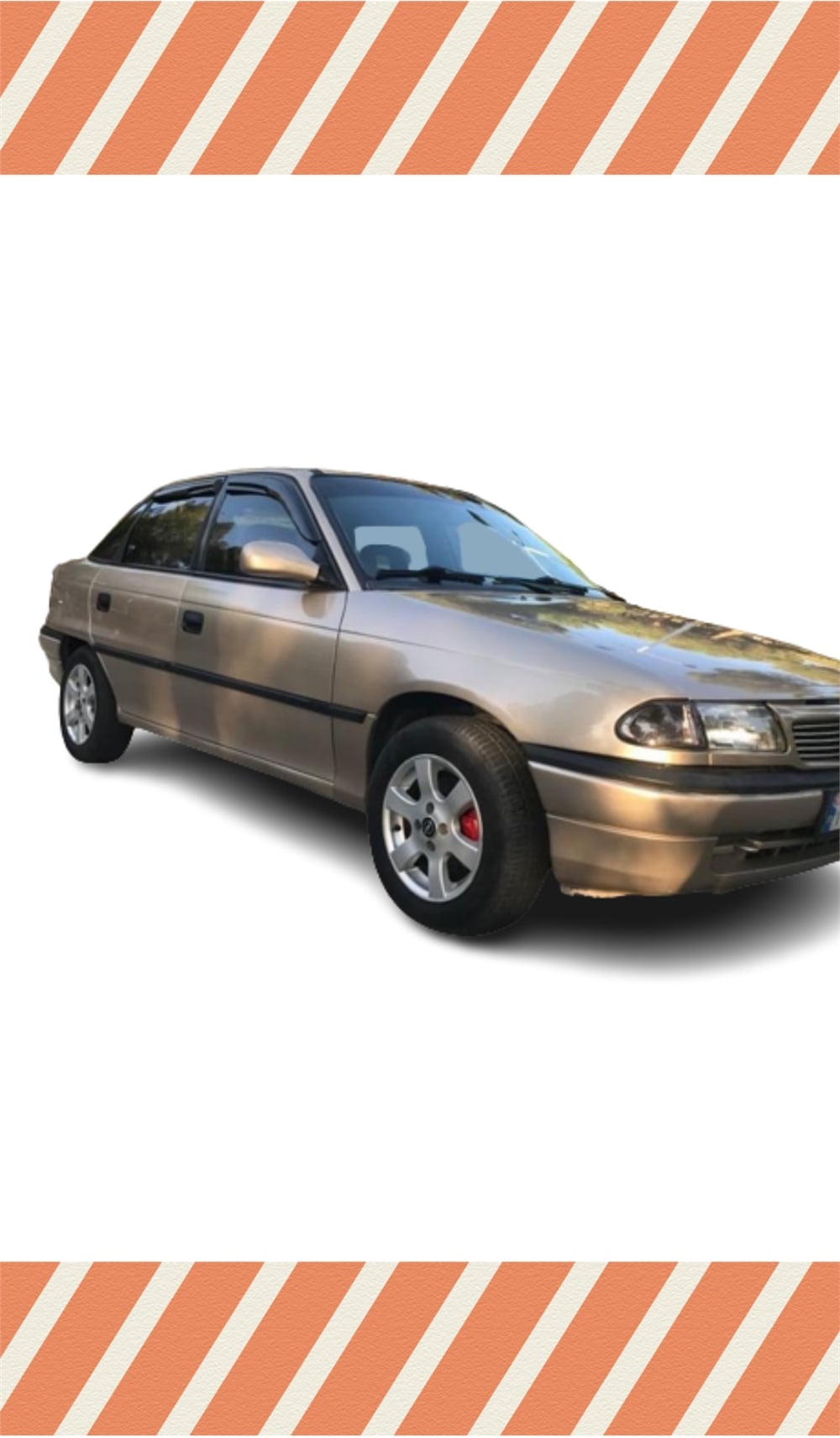 Opel Vectra A Tüm 
 Modellerine Özel 4’Lü Mügen Tip Cam Rüzgarlığı
