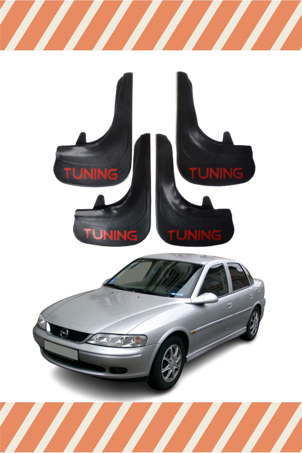 Opel Vectra B 1995-2003 Tunıng Yazılı 4'Lü Tozluk Çamurluk Paçalık 
