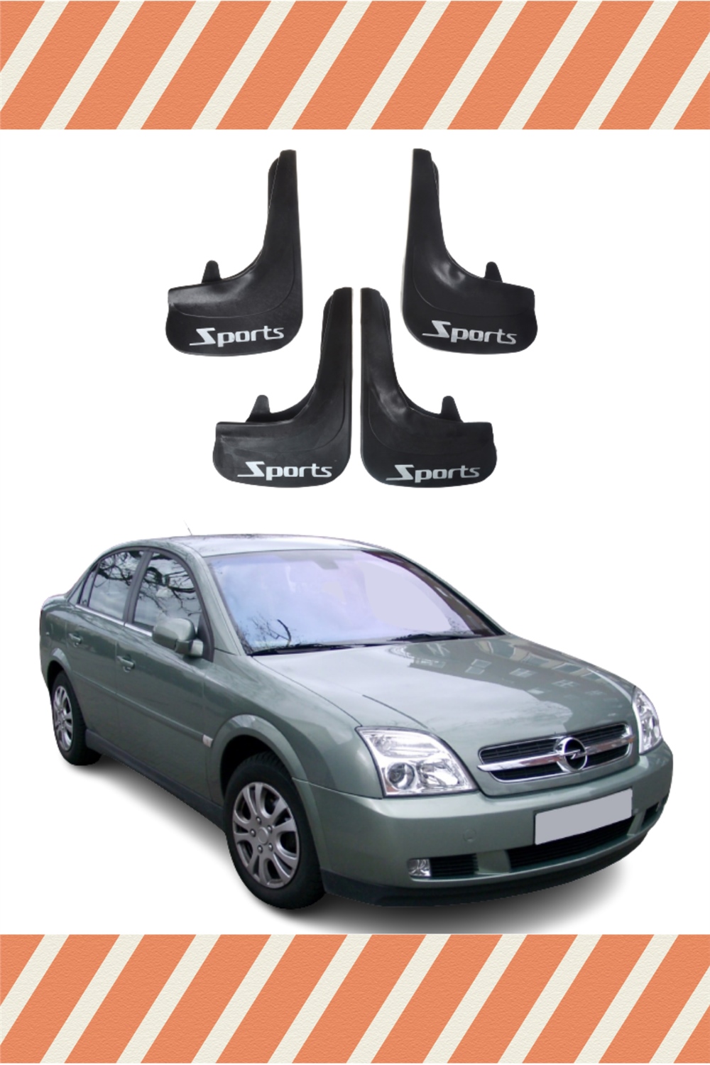Opel Vectra C 2002-2018 Sports Yazılı4'Lü Tozluk Çamurluk Paçalık 