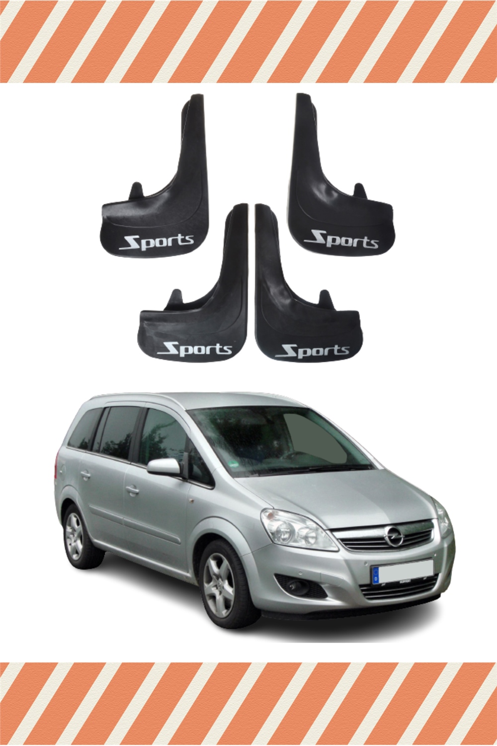 Opel Zafira  Sports Yazılı 4'Lü Tozluk Çamurluk Paçalık 