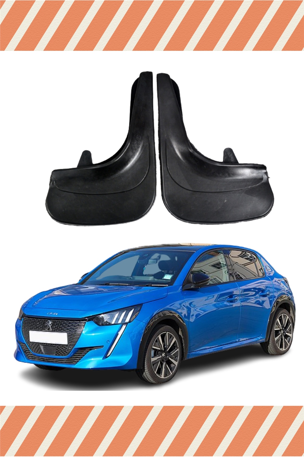 Peugeot 208 Tüm Kasalar 2'Li Tozluk Çamurluk Paçalık 