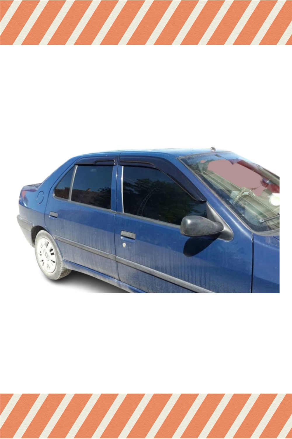 Peugeot 306 Sedan  Tüm 
 Modellerine Özel 4’Lü Mügen Tip Cam Rüzgarlığı