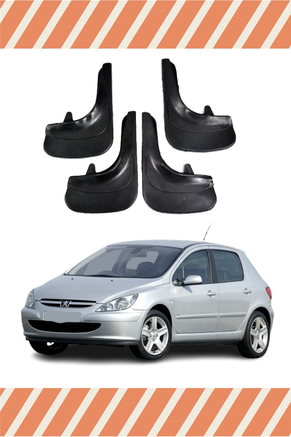 Peugeot 307 4'Lü Tozluk Çamurluk Paçalık 