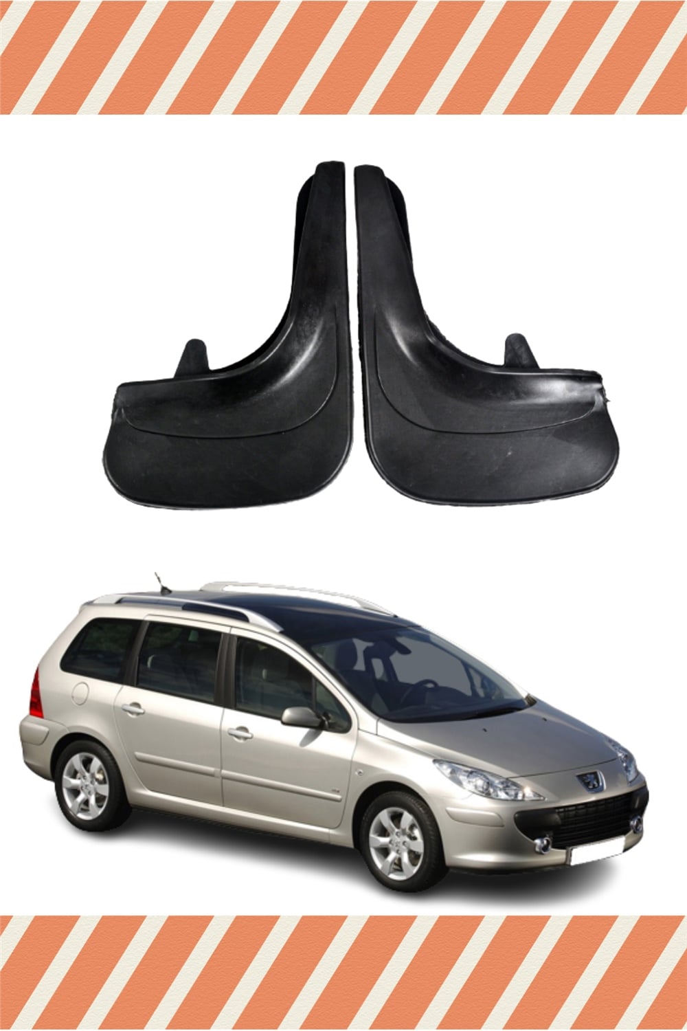 Peugeot 307 Stw Tüm Kasalar 2'Li Tozluk Çamurluk Paçalık 