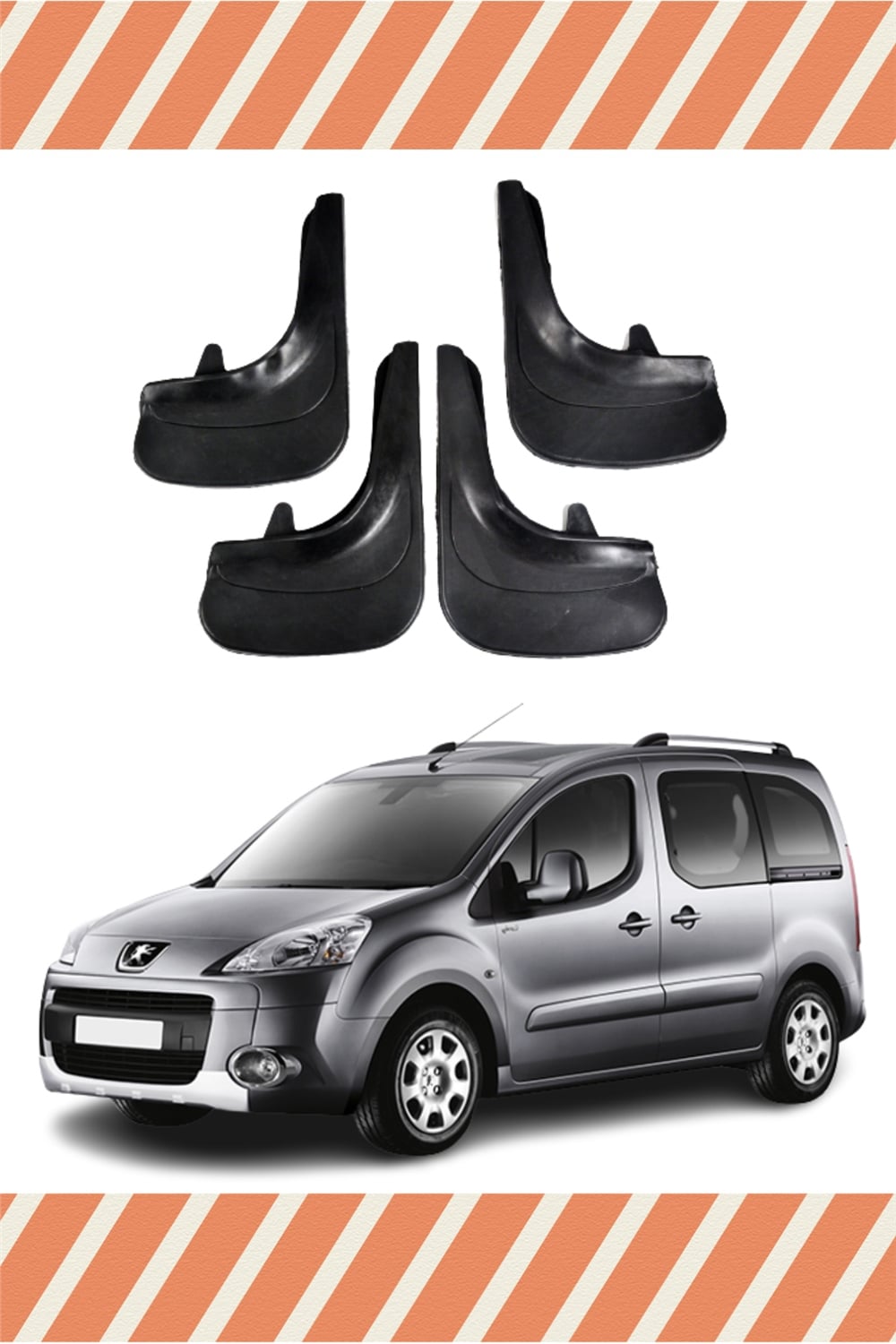 Peugeot Partner 4'Lü Tozluk Çamurluk Paçalık 