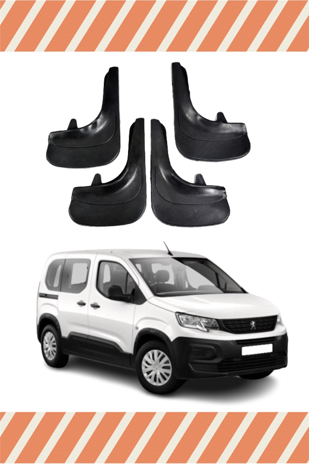 Peugeot Rifter 4'Lü Tozluk Çamurluk Paçalık 
