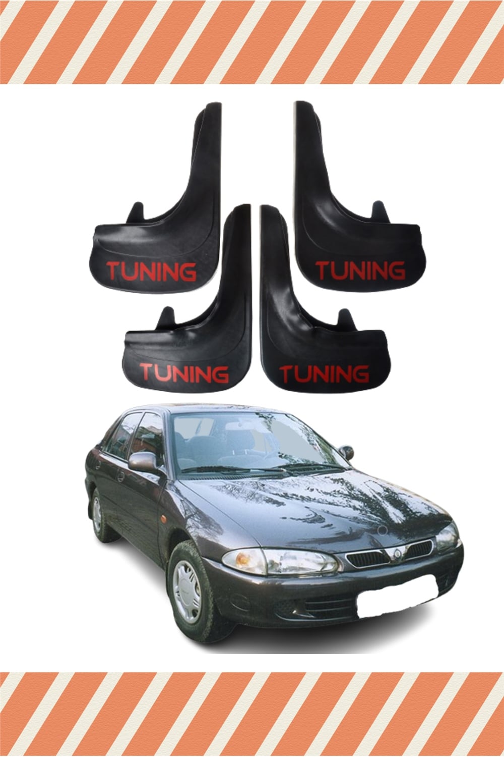 Proton 416 Tunıng Yazılı 4'Lü Tozluk Çamurluk Paçalık 