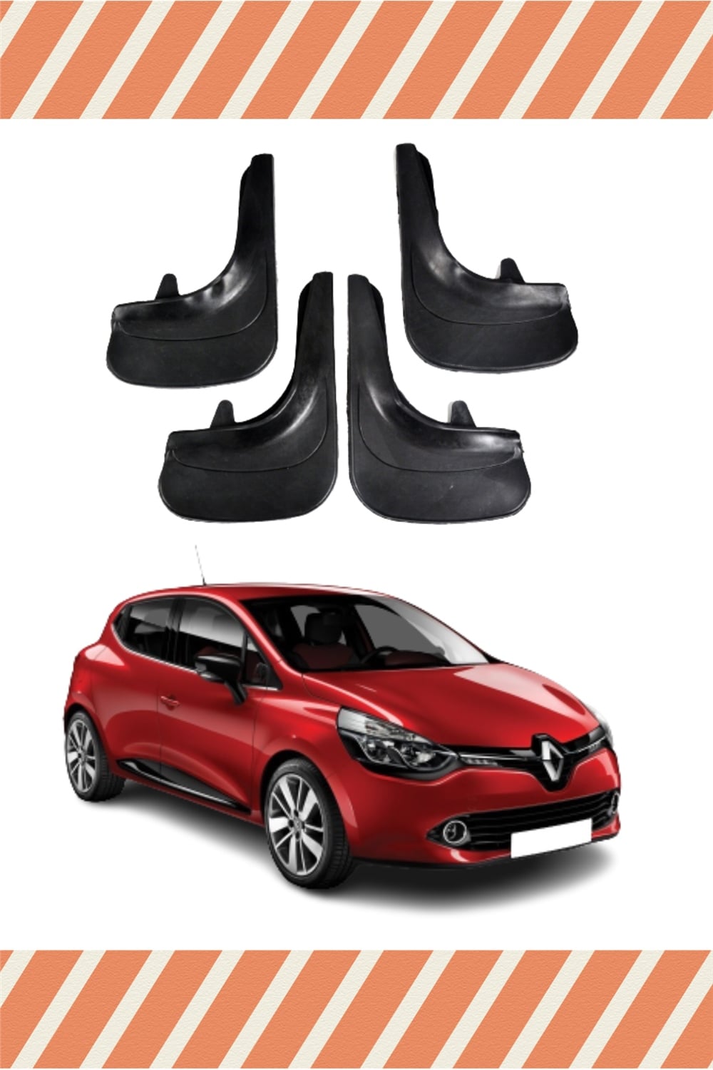 Renault Clio 4 4'Lü Tozluk Çamurluk Paçalık 