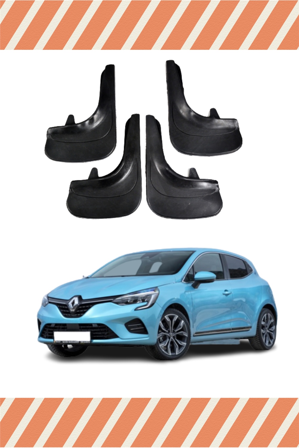 Renault Clio 5 4'Lü Tozluk Çamurluk Paçalık 