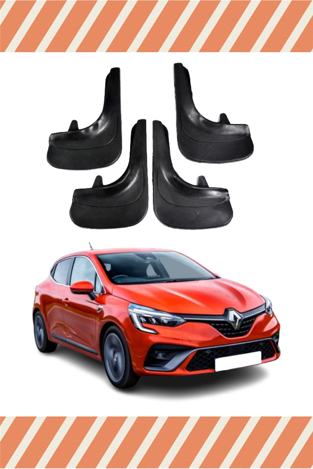 Renault Clio 5 Hb 2019-2021 4'Lü Tozluk Çamurluk Paçalık 