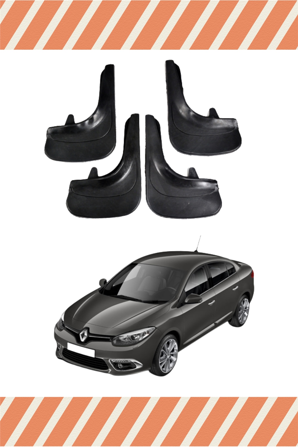 Renault Fluence Tüm Kasalar 4'Lü Tozluk Çamurluk Paçalık 