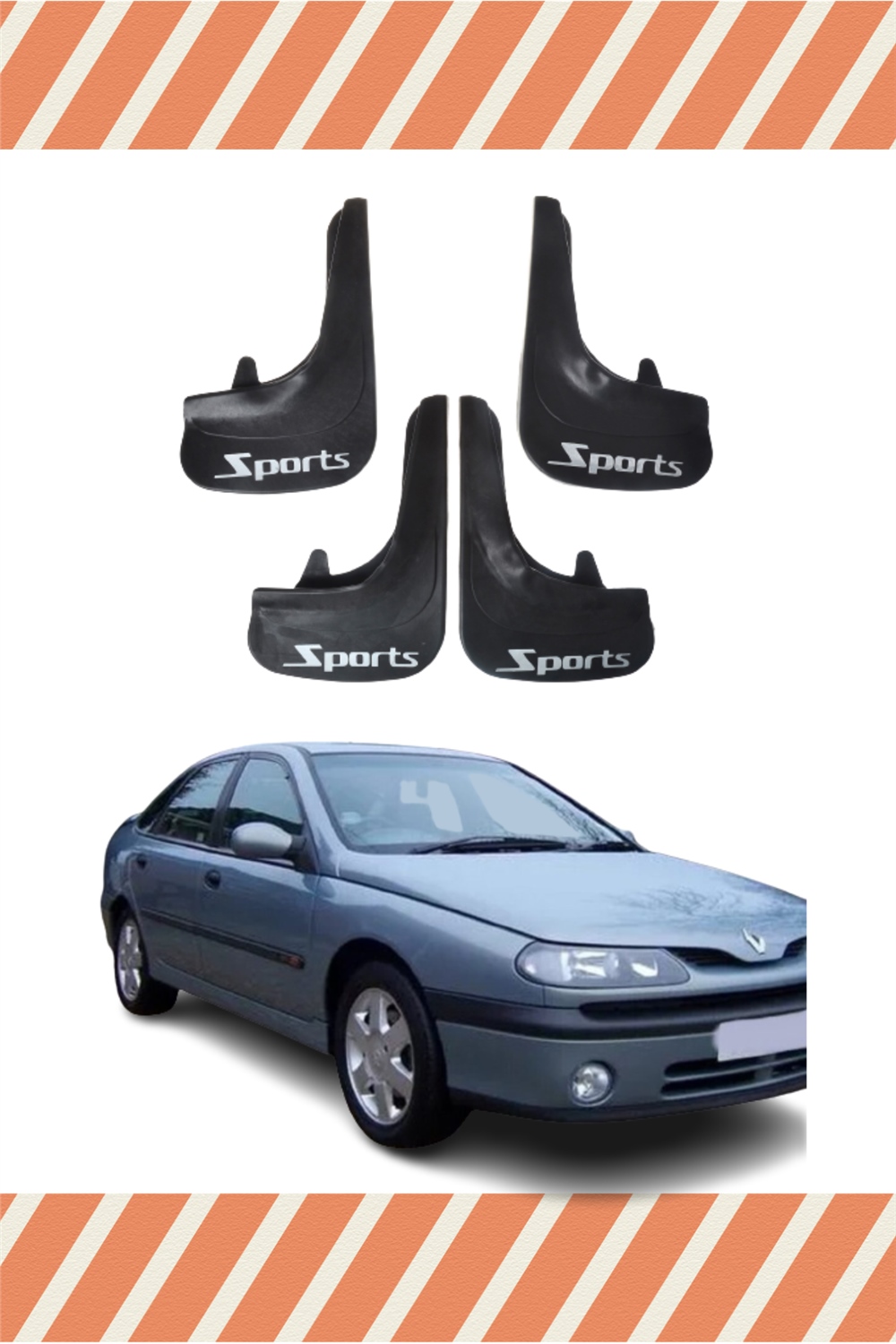 Renault Laguna 1 Sports Yazılı 4'Lü Tozluk Çamurluk Paçalık 