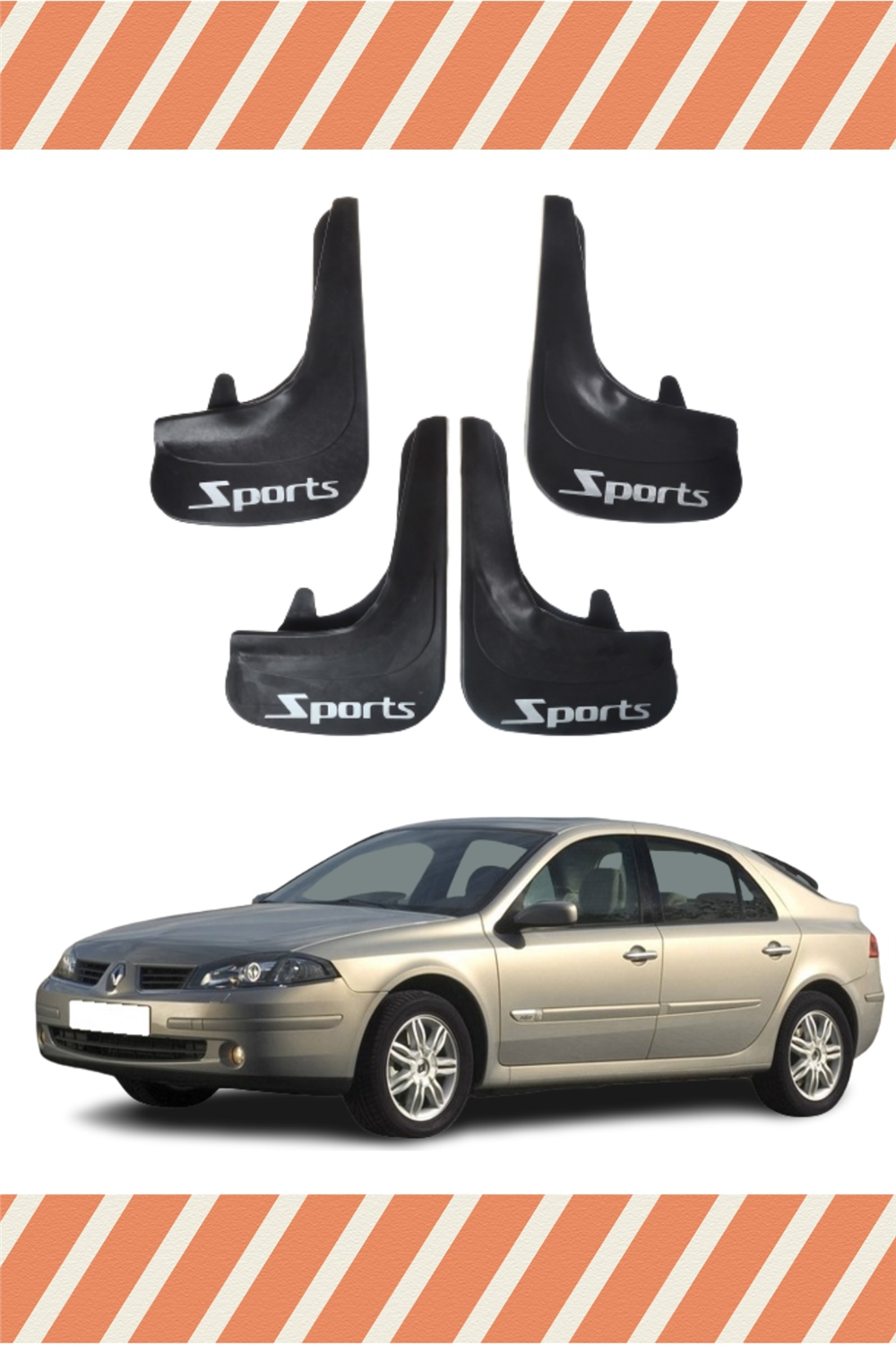 Renault Laguna 2 Sports Yazılı 4'Lü Tozluk Çamurluk Paçalık 
