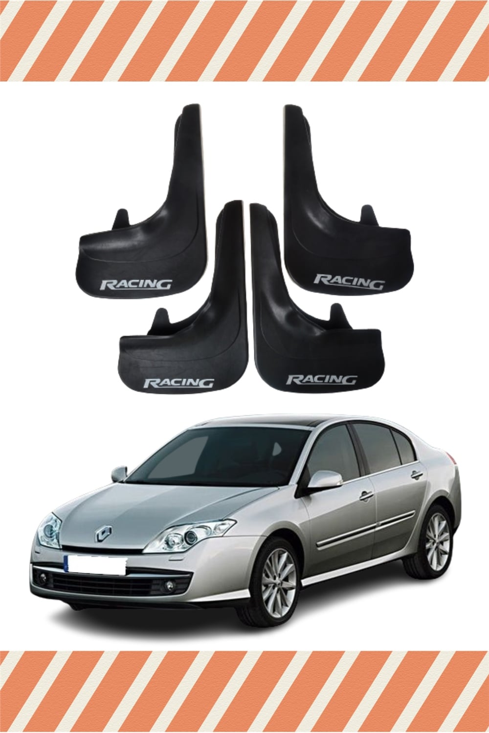 Renault Laguna 3 Racing Yazılı 4'Lü Tozluk Çamurluk Paçalık 
