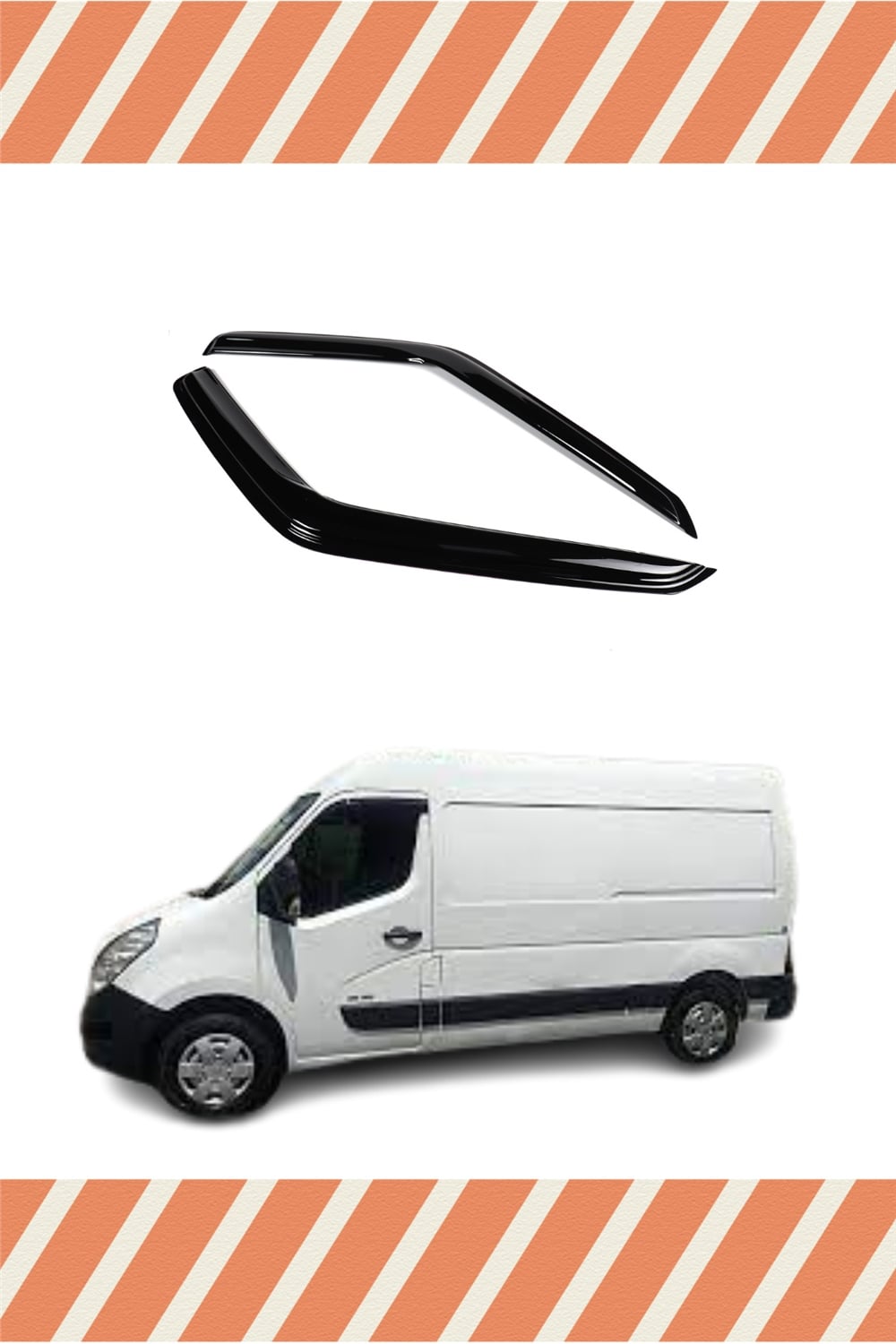 Renault Master  2010 Ve Sonrası
 Modellerine Özel 2’Li Mügen Tip Cam Rüzgarlığı